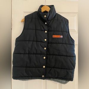 Bulldog vest, synthetic nylon & polyester, size large, like new, 90’s vibes
